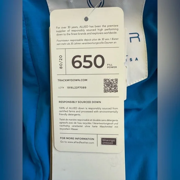 Spyder Women's Falline GTX Infinium Down Jacket - Defrost Collegiate - Picture 15 of 15